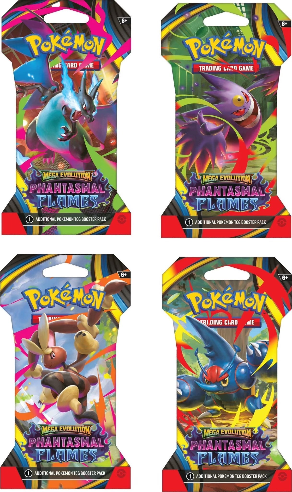 Pokemon Mega Evolution - Phantasmal Flames - Sleeved Booster Pack