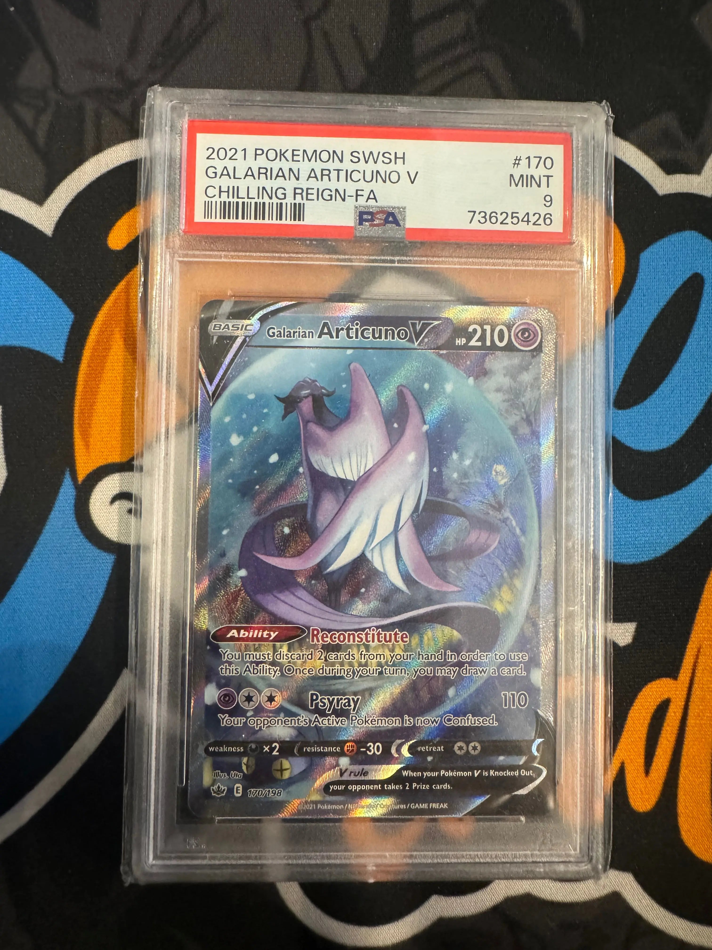 Psa 9 Pokemon chilling reign Galarian Articuno - Doe's Cards