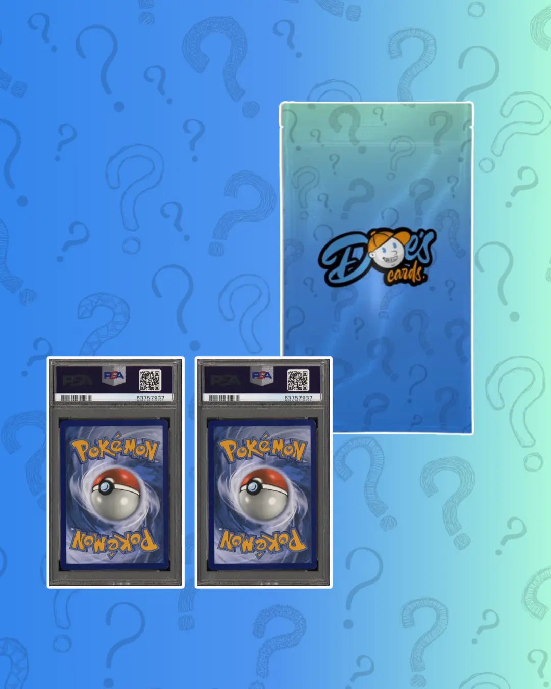 Lot of 3 Pokemon Graded Cards mystery bundle (PSA/BGS) Doe's Cards