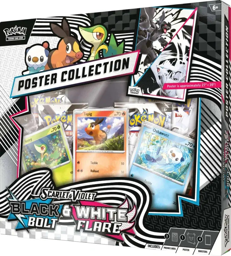 Pokemon Scarlet & Violet - Black Bolt & White Flare - Unova Poster Collection