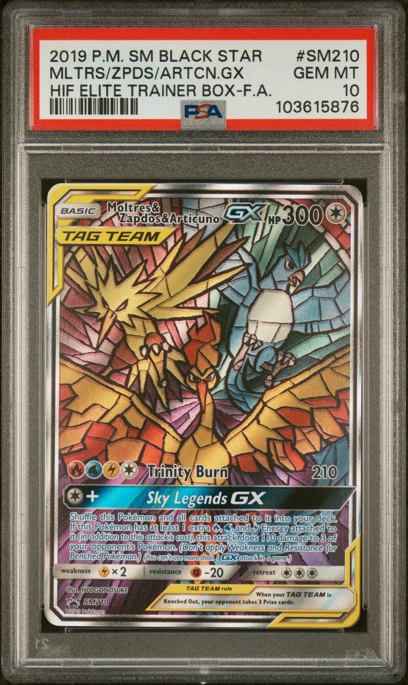 Psa 10 2019 POKEMON SM BLACK STAR PROMO #SM210 MLTRS/ZPDS/ARTCN.GX HIF ELITE TRAINER BOX-F.A. - Doe's Cards