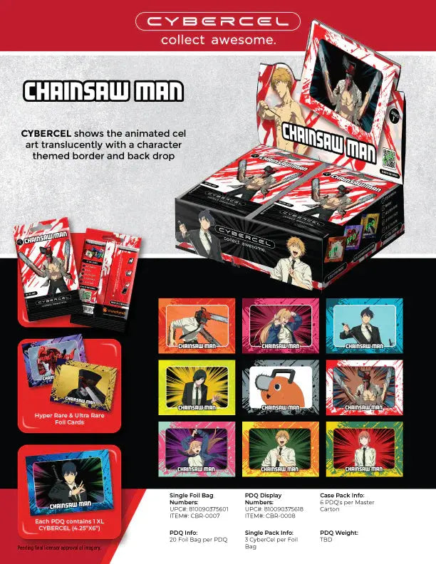 Cybercel - Anime Cards - Chainsaw Man - Hobby Box