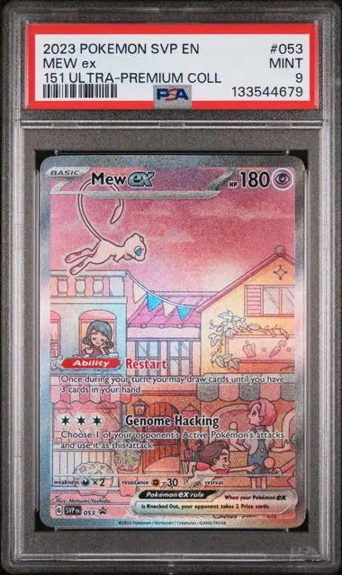 PSA 9 - 2023 POKEMON SVP EN-SV BLACK STAR PROMO #053 MEW ex 151 ULTRA-PREMIUM COLL Doe's Cards