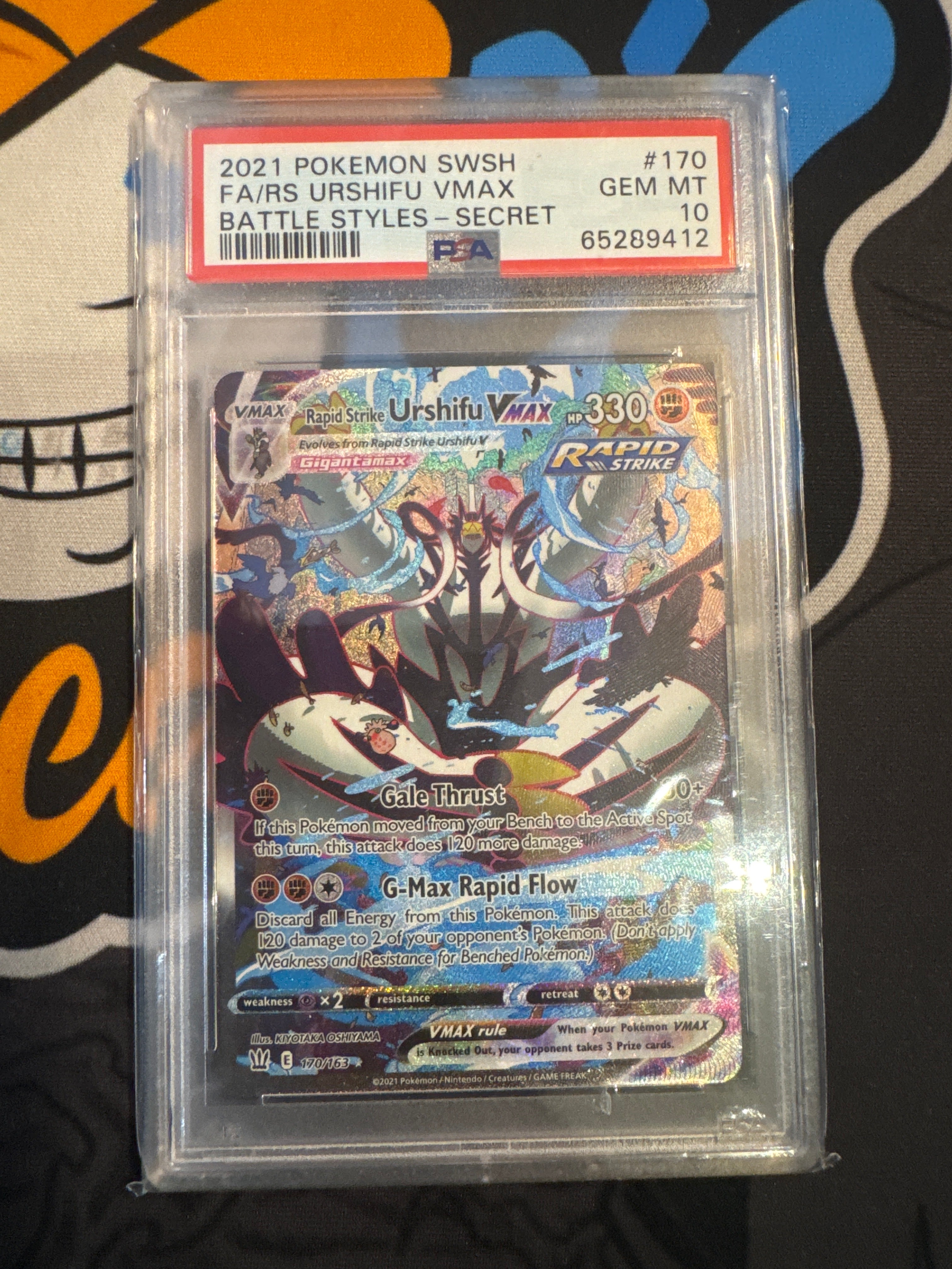 Psa 10 2021 POKEMON SWORD & SHIELD BATTLE STYLES #170 FA/RS URSHIFU VMAX BATTLE STYLES-SECRET - Doe's Cards