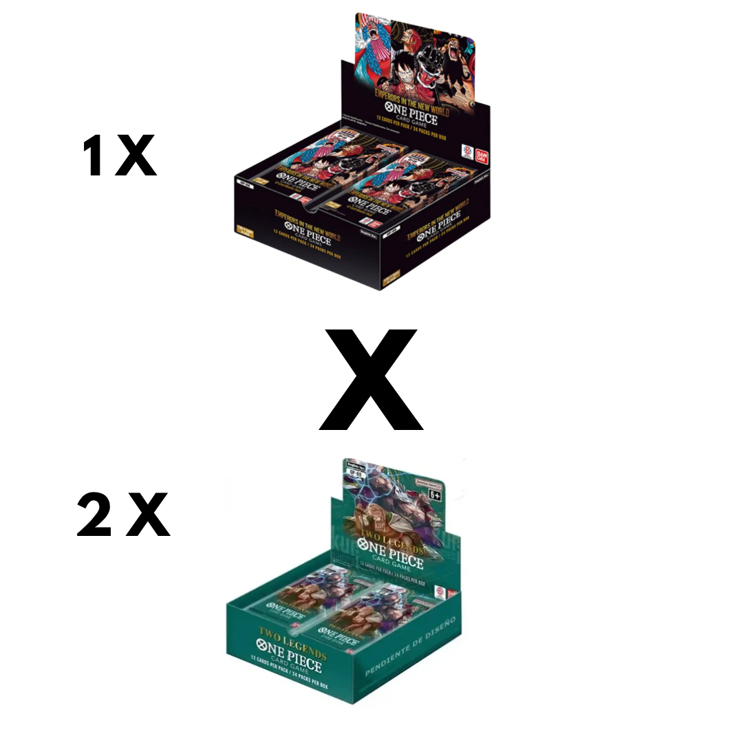 (Pre Order) 1x One Piece - Emperors In The New World OP-09 English & 2x Two legends booster boxes - Doe's Cards