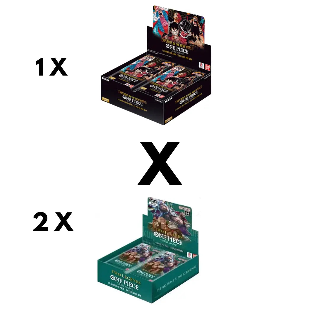 (Pre Order) 1x One Piece - Emperors In The New World OP-09 English & 2x Two legends booster boxes - Doe's Cards