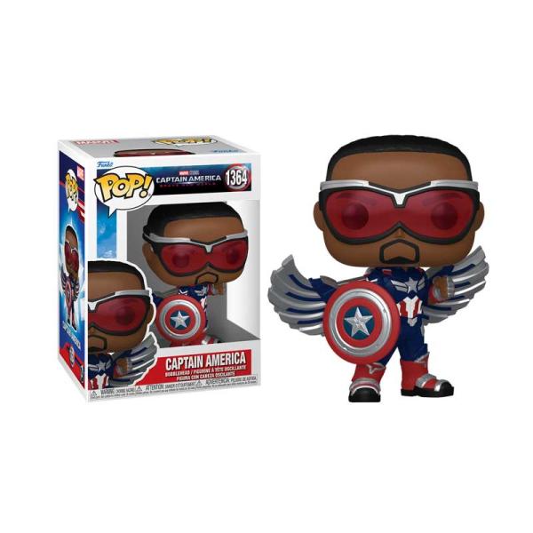 Funko Pop! Marvel: Captain America (Sam Wilson) Brave New World - Doe's Cards