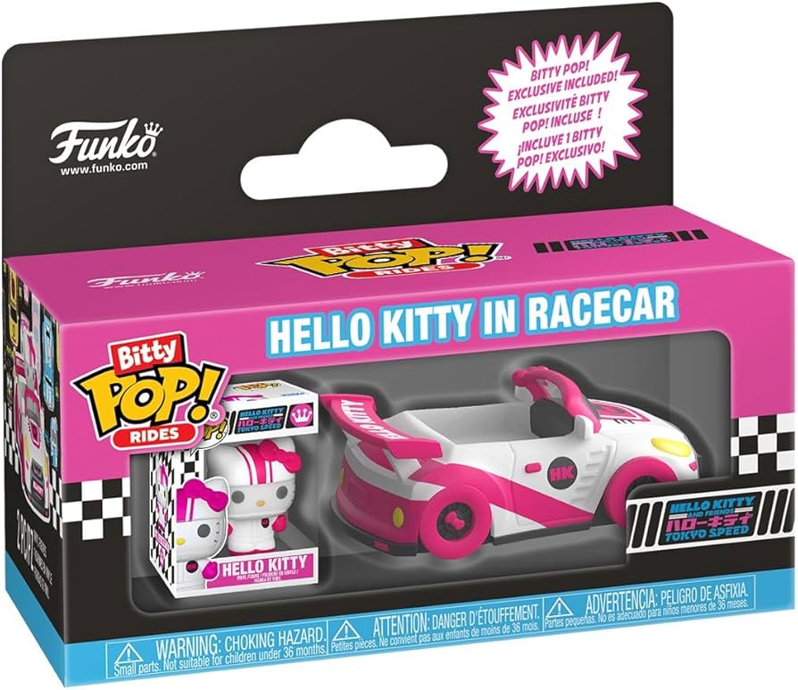 Funko Pop! Sanrio - Bitty Pop! Rides Hello Kitty In Racecar Doe's Cards