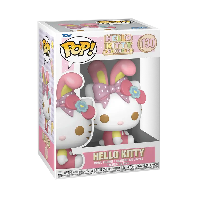 Funko Pop! Sanrio: Hello Kitty & Friends - Hello Kitty with Bunny Ears #130 Doe's Cards
