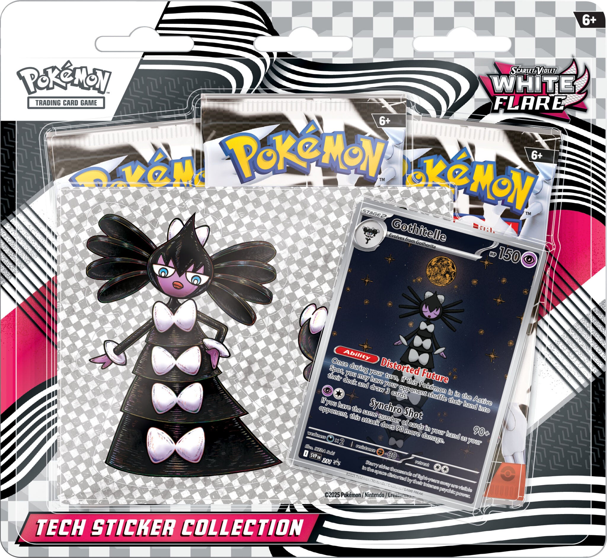 Pokemon Scarlet & Violet - White Flare - Tech Sticker Collection - Doe's Cards
