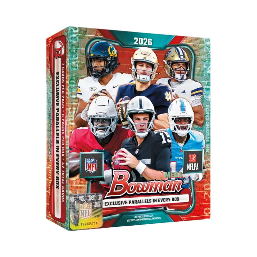 2026 Topps Bowman Football Mega Box Doe's Cards