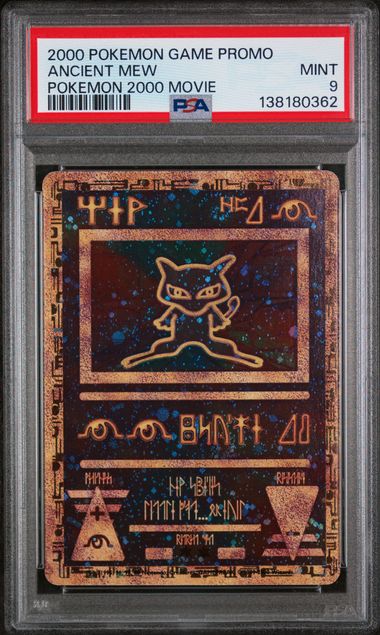 PSA 9 -2000 POKEMON GAME MOVIE ANCIENT MEW POKEMON 2000 MOVIE (SWIRL) Doe's Cards