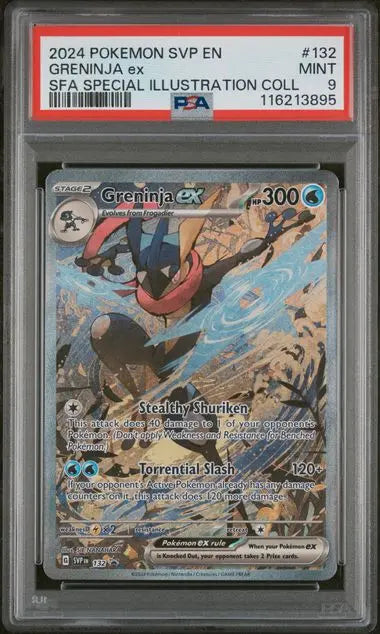 PSA 9 -2024 POKEMON SVP EN-SV BLACK STAR PROMO #132 GRENINJA ex SFA SPECIAL ILLUSTRATION COLL - Doe's Cards