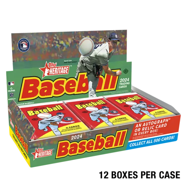 2024 Topps Heritage Baseball - Hobby Box