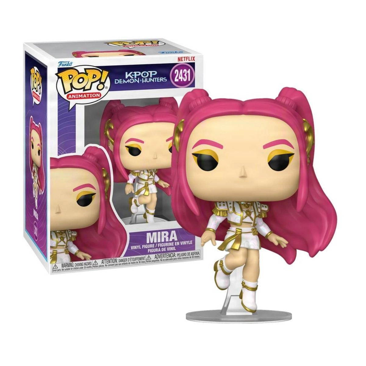 Funko Pop! Animation: K-Pop Demon Hunters – Mira (White Outfit) Doe's Cards