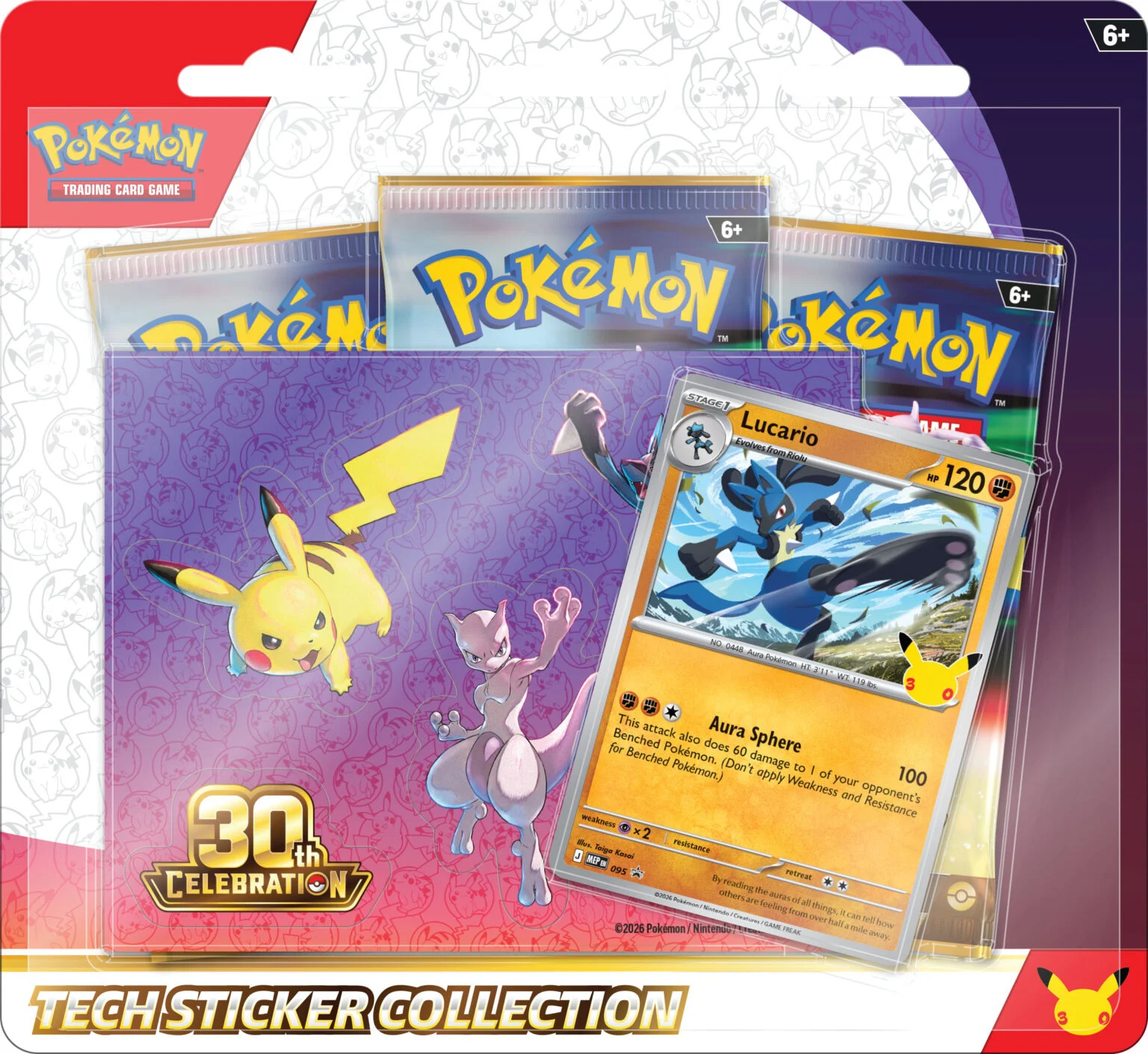 Pokemon TCG: 30th Celebration - Tech Sticker Collection ( Preorder ) Doe's Cards