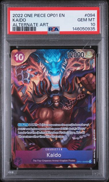2022 ONE PIECE OP01-ROMANCE DAWN #094 KAIDO ALTERNATE ART Doe's Cards
