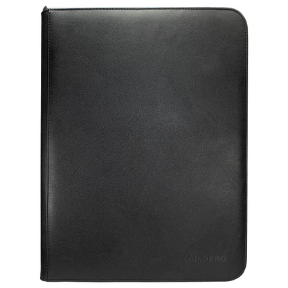 UP ZIP BINDER PRO VIVID 9PKT BLACK Doe's Cards