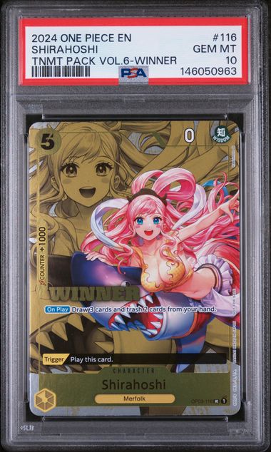 2024 ONE PIECE TOURNAMENT PACK VOL.6 #116 SHIRAHOSHI TNMT PACK VOL.6-WINNER Doe's Cards
