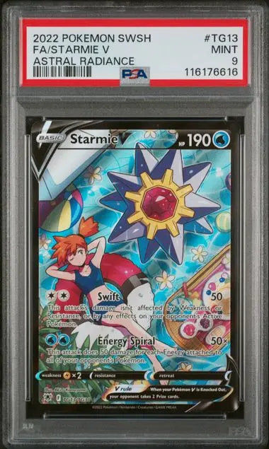 PSA 9 -2022 POKEMON SWORD & SHIELD ASTRAL RADIANCE #TG13 FA/STARMIE V ASTRAL RADIANCE - Doe's Cards