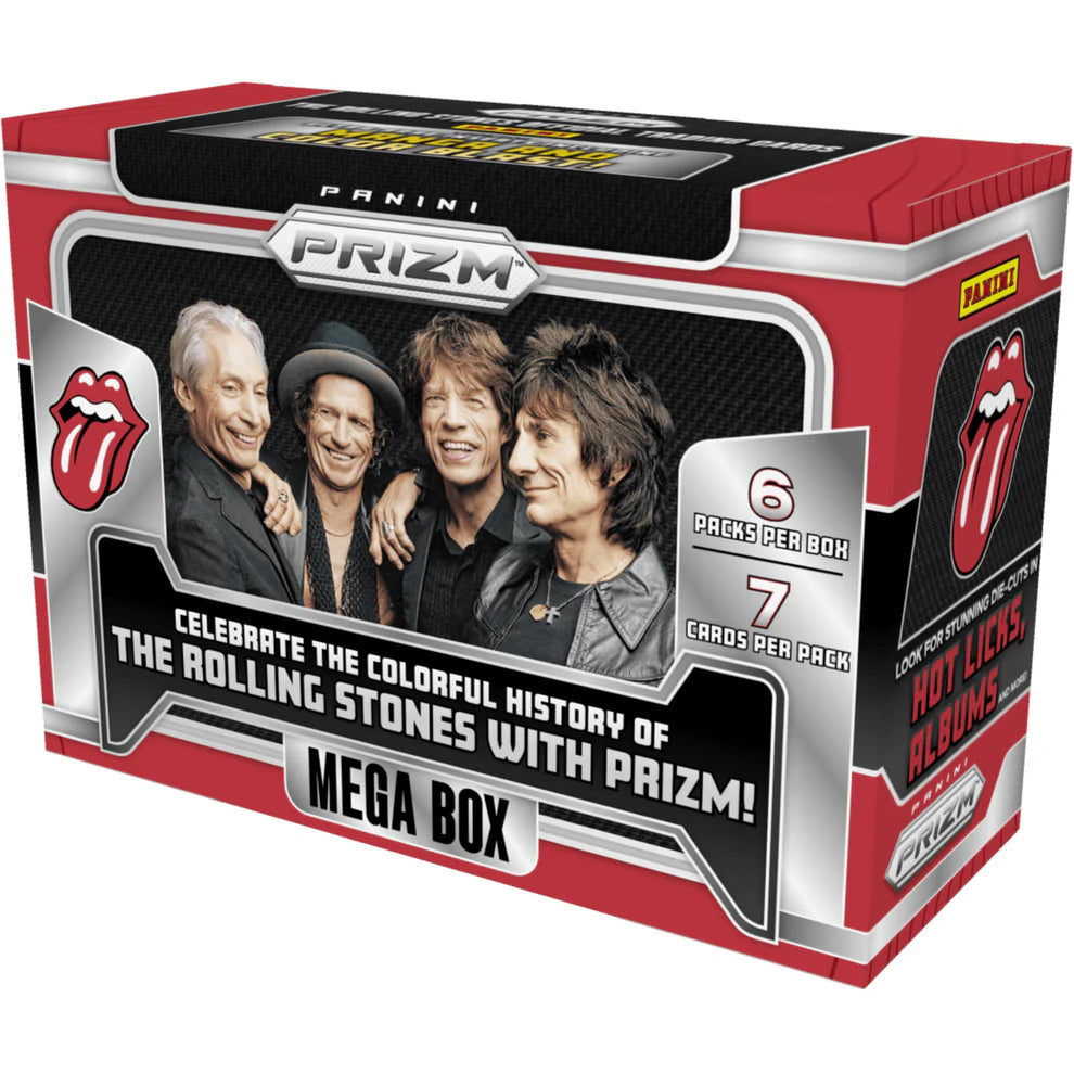 Panini Prizm Rolling Stones Trading Card Mega Box - Doe's Cards