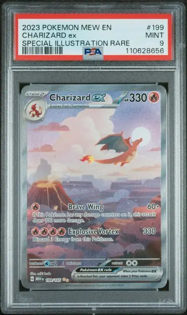 PSA 9 - 2023 POKEMON MEW EN-151 #199 CHARIZARD ex SPECIAL ILLUSTRATION RARE - Doe's Cards