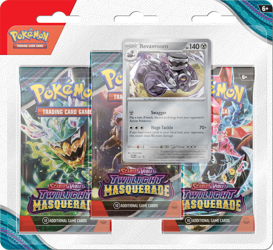 Pokémon TCG: Scarlet & Violet - Twilight Masquerade 3pk Blister (set of 2)