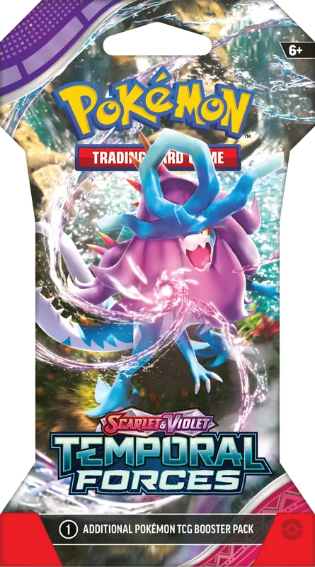 Pokemon SV5 - Temporal Forces Sleeved Booster Pack - Doe's Cards