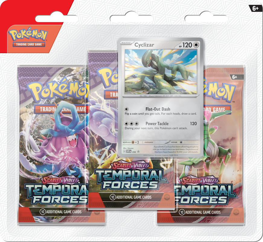 Pokemon SV5 - Temporal Forces 3 pack blister ( set of 2 )