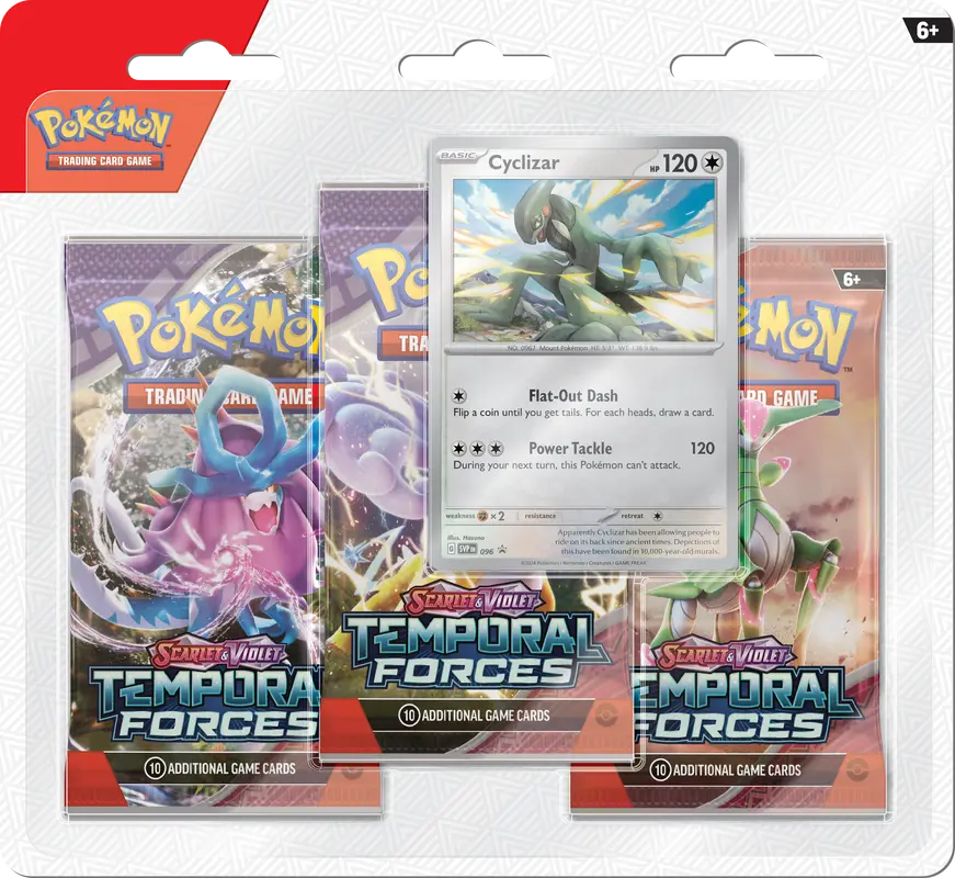 Pokemon SV5 - Temporal Forces 3 pack blister ( set of 2 )