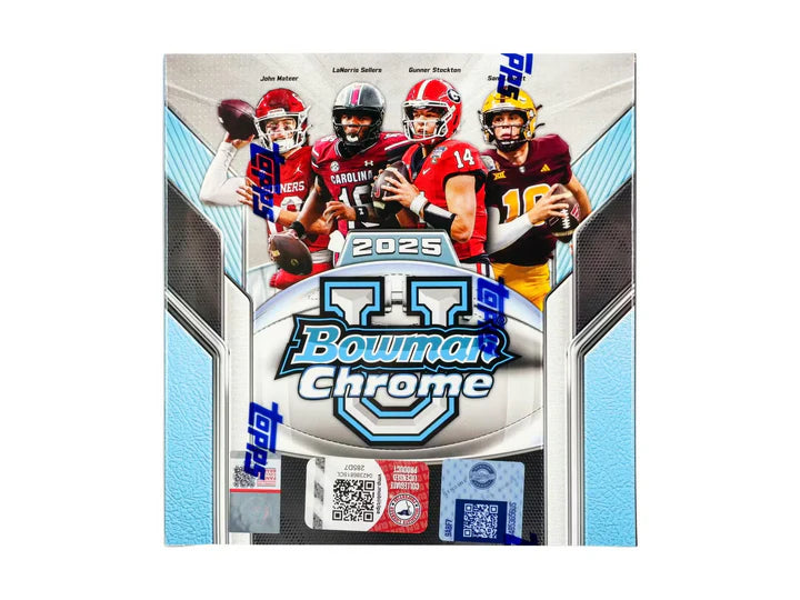 2025 Bowman Chrome University Football Mega Box - Doe's Cards