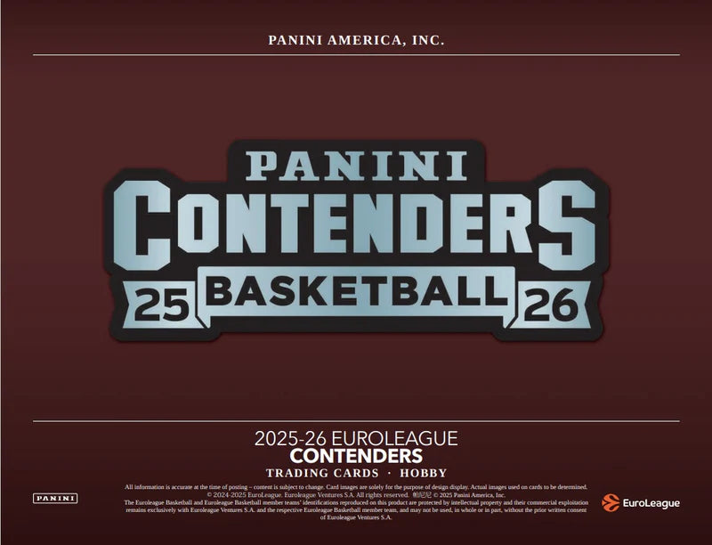 2026 Panini Contenders Basketball - Euroleague - Hobby Box Doe's Cards