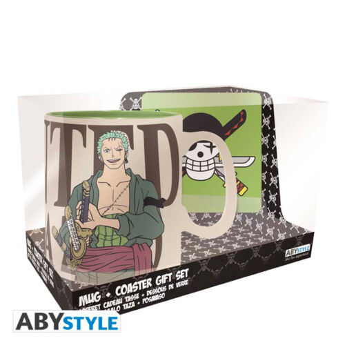 Abysse One Piece Zoro Mug Coaster Gift Set Doe s Cards