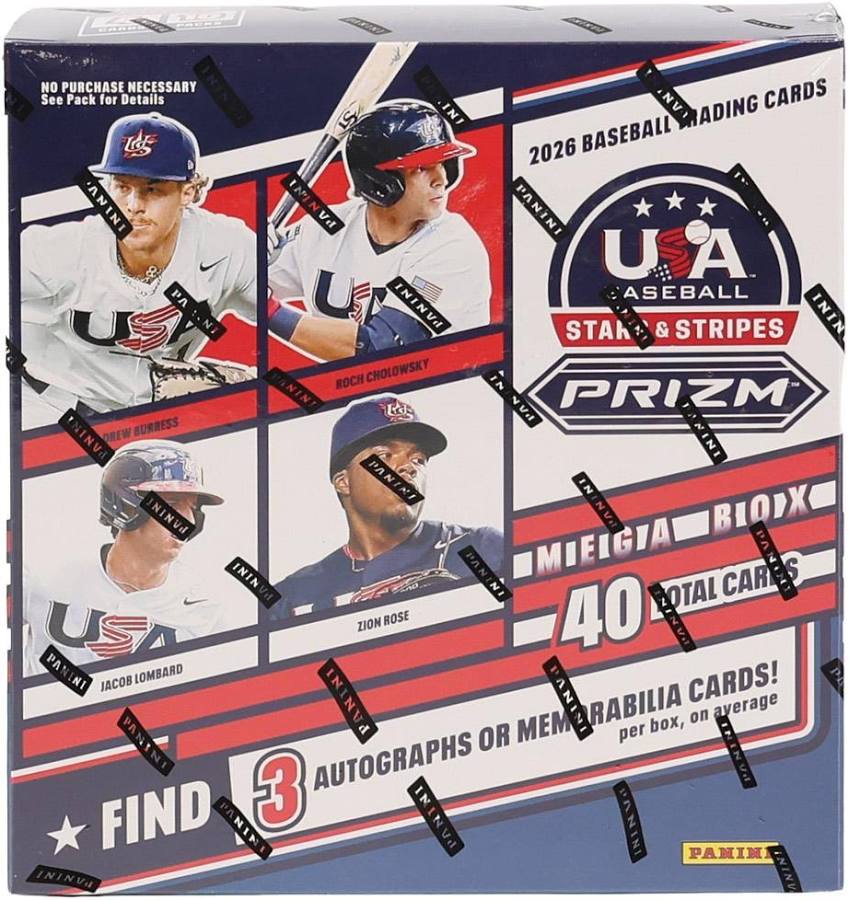 2026 Panini USA Stars & Stripes Prizm Baseball Mega Box Doe's Cards