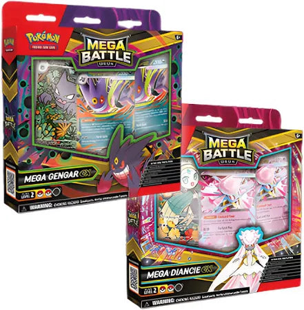 Pokémon Mega Battle Decks - Gengar Ex / Diancie Ex - Set of 2 - Doe's Cards