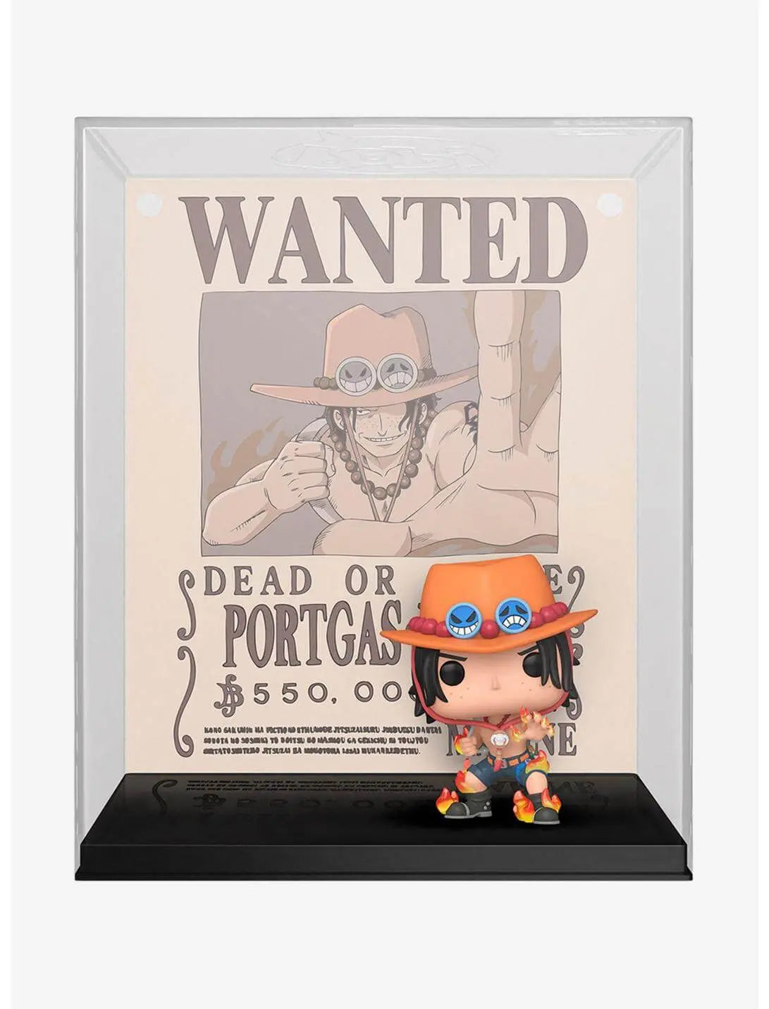 Funko One Piece Pop! Poster Ace Wanted Poster Vinyl Figure Hot Topic Exclusive - Doe's Cards