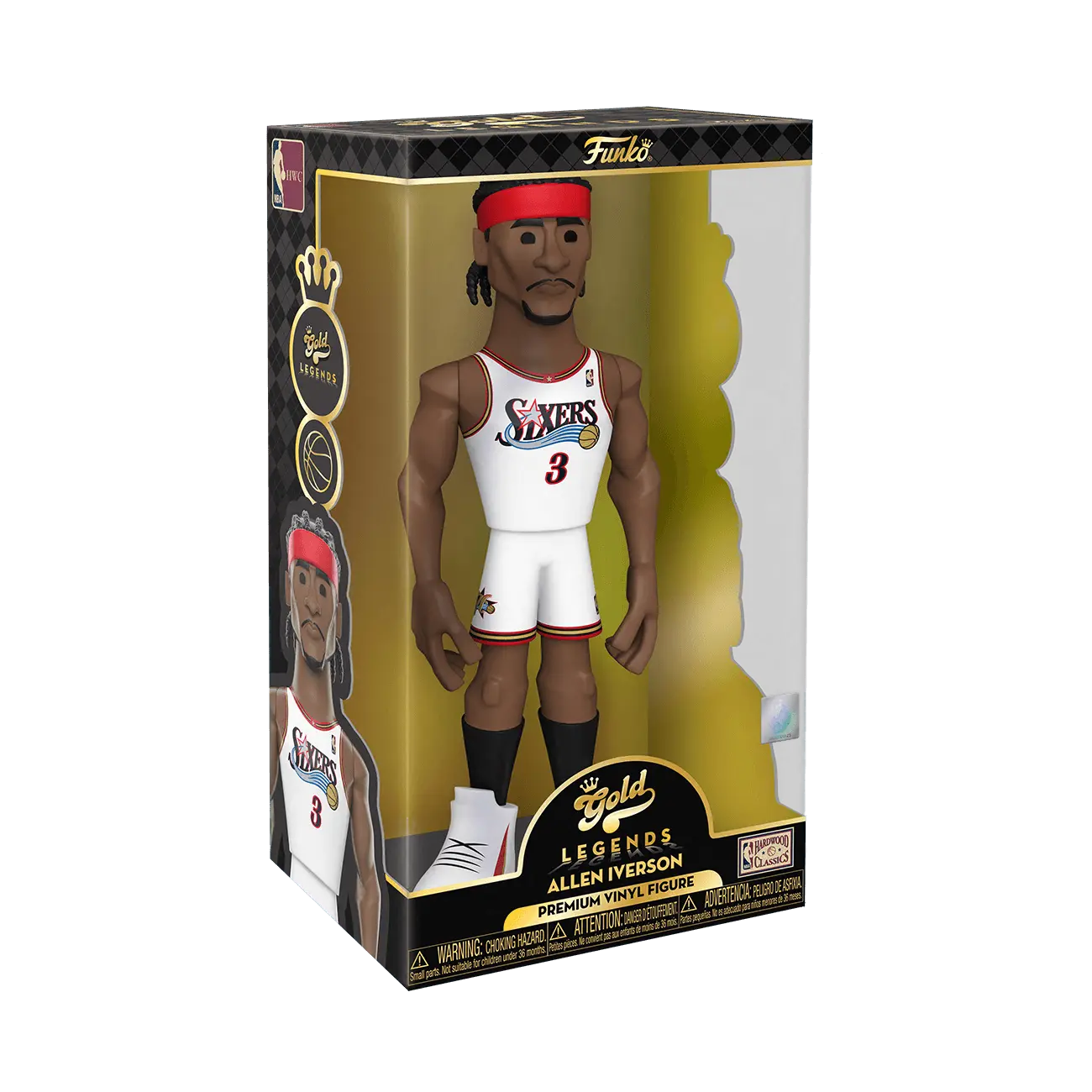Funko Pop! Gold 12" NBA Legend: 76ers - Allen Iverson - Doe's Cards
