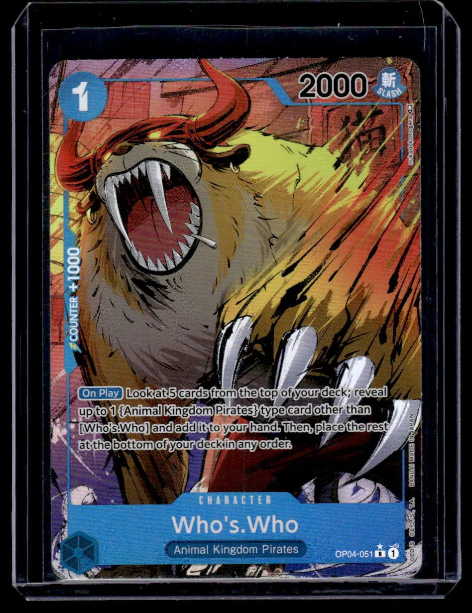# One Piece - Who's Who - OP04-051 - Rare (Alt Art)