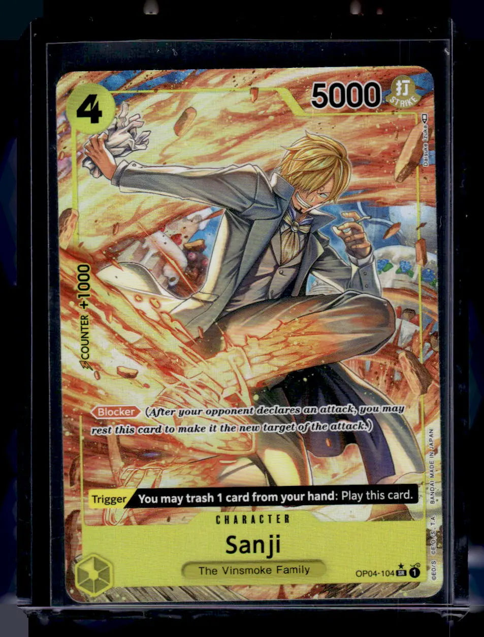 # One Piece - Sanji - OP04-104 - Super Rare (Alt Art)