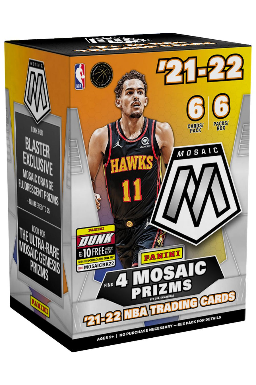 Products 2021-22 Panini Mosaic NBA Basketball Blaster Box Trading Cards