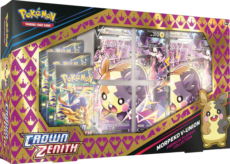 Crown Zenith Premium Playmat Collection - Morpeko V-UNION (Pre-Order April 14) - Doe's Cards
