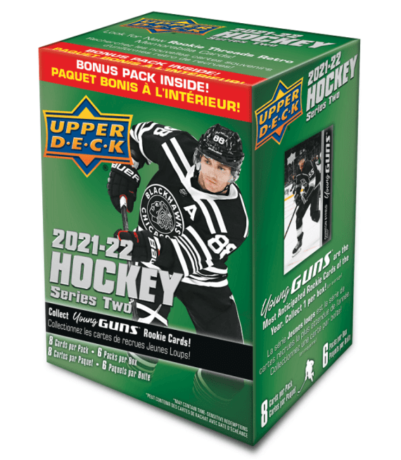 2021-22 Upper Deck Series 2 Hockey Blaster Box - Doe's Cards