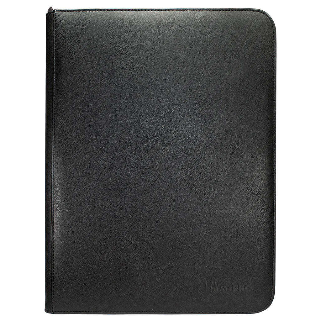 Vivid 9-Pocket Zippered PRO-Binder Black - Doe's Cards