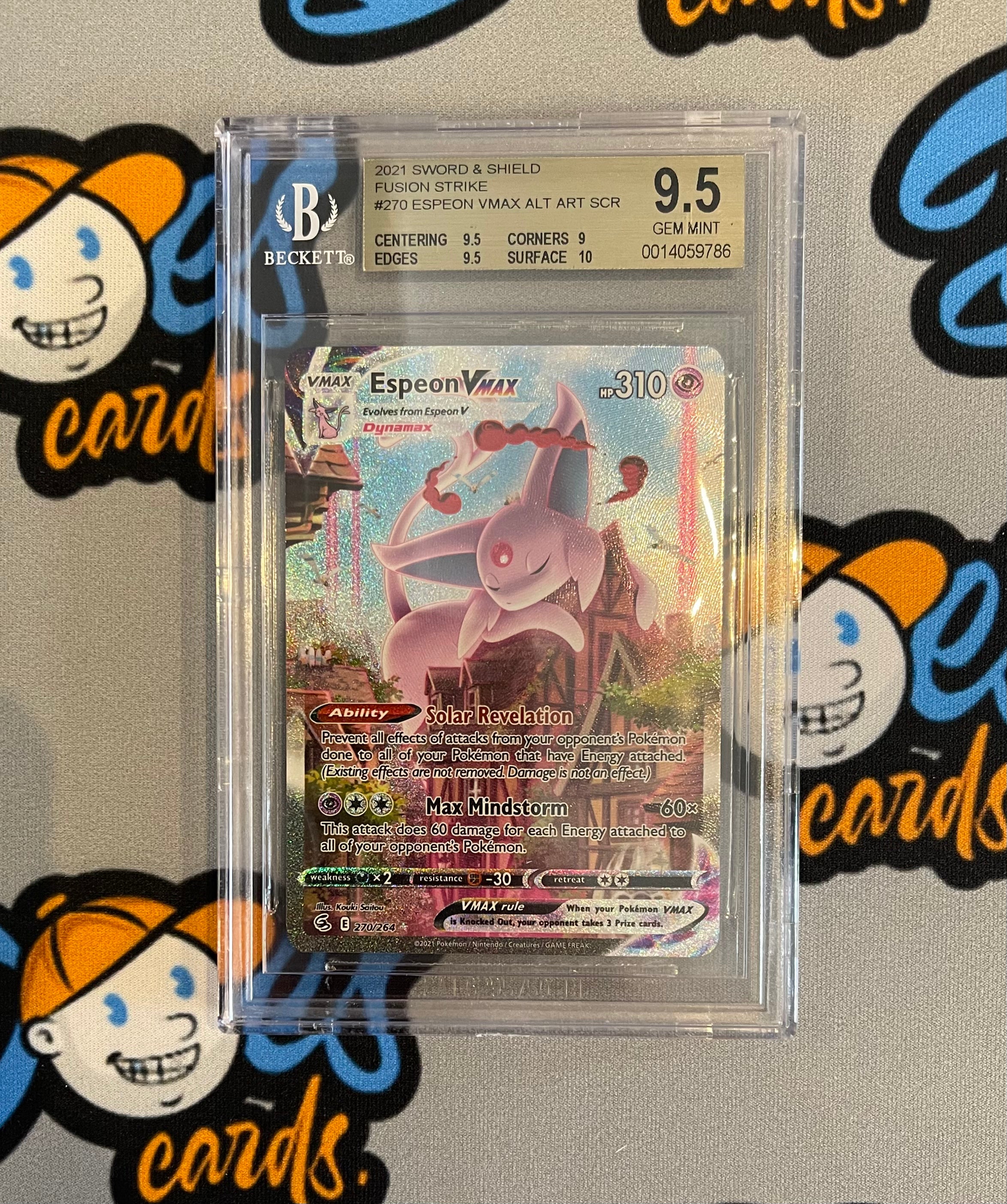 BGS 9.5 Pokemon Fusion strike Espeon Vmax Alt Art - Doe's Cards