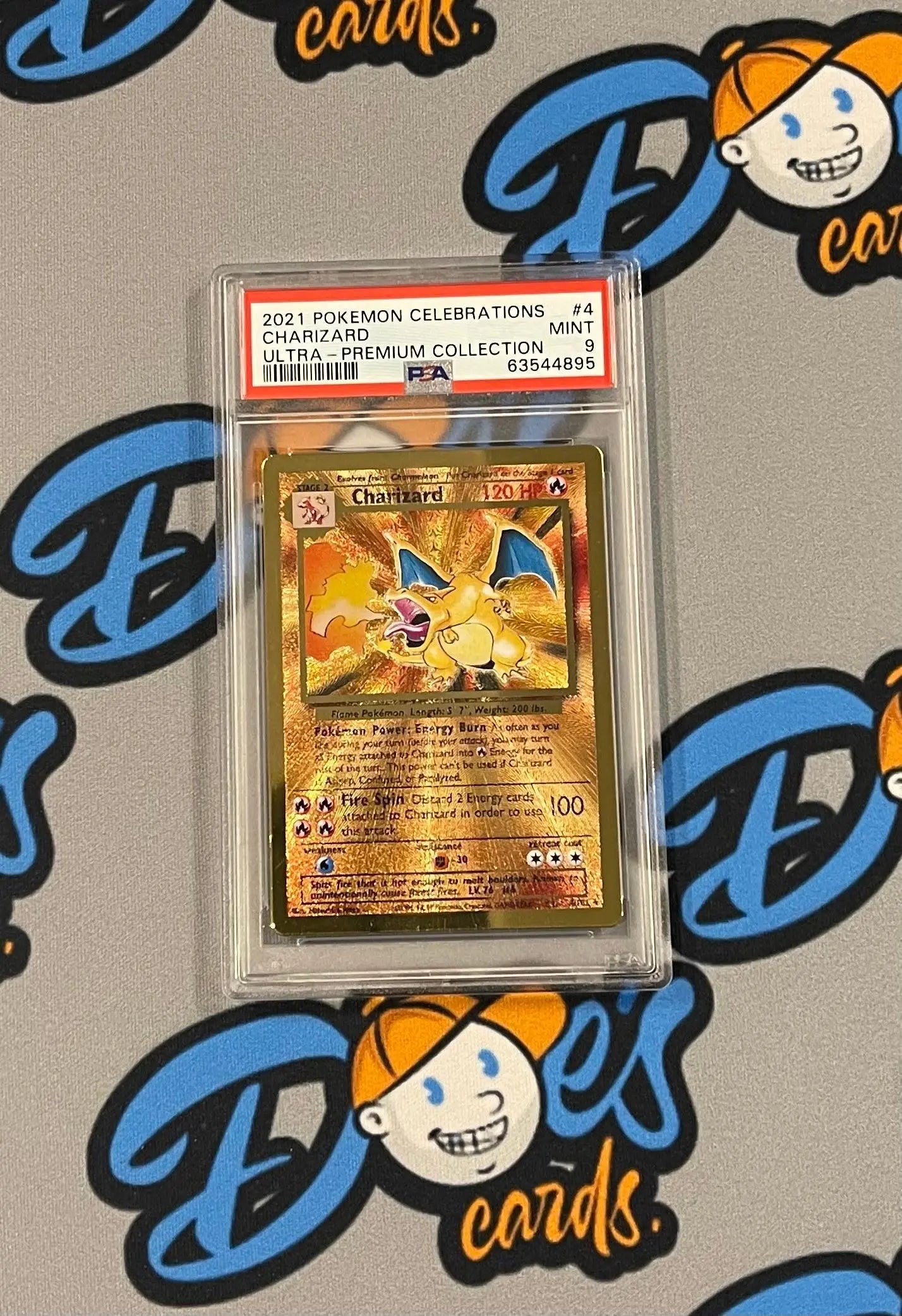 PSA 9 Pokemon Celebrations Charizard Ultra premium collection ( metal charizard ) - Doe's Cards