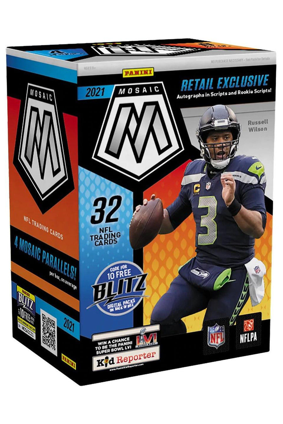 2021 Panini Mosaic NFL Football Blaster Box - Doe's Cards