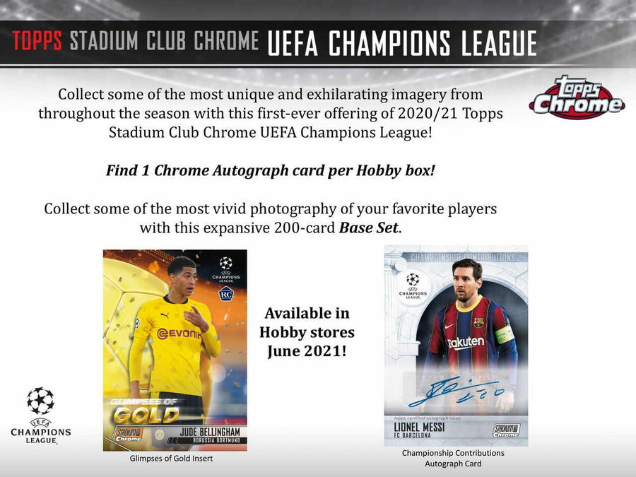 2021 Topps Stadium Club Chrome UEFA Champions league soccer - Doe's Cards