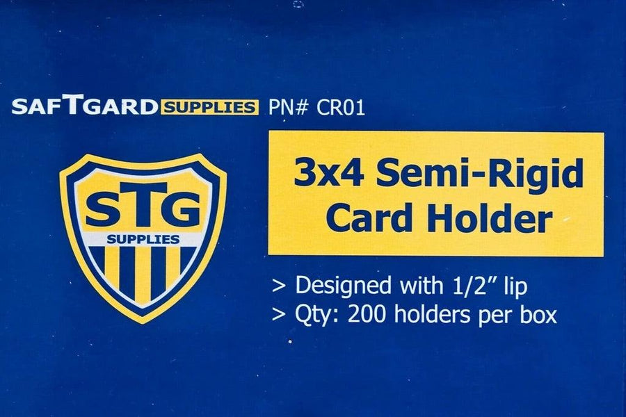 SafTGard Semi-Rigid 3x4 Card Holders 200ct - Doe's Cards