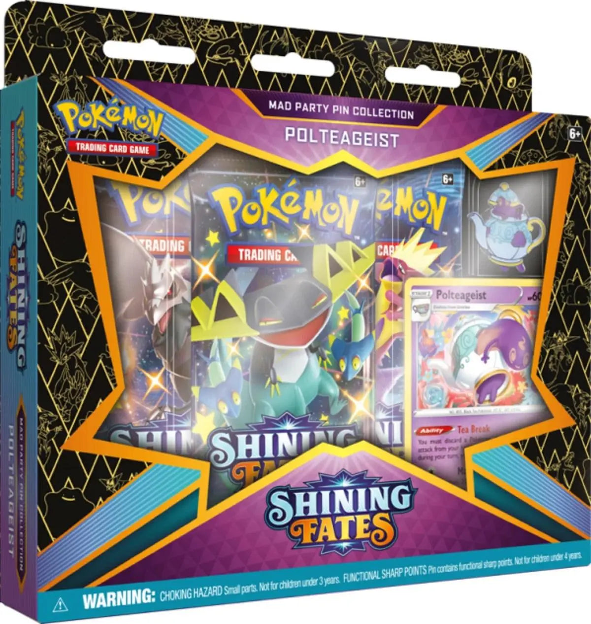 Pokémon: Shining Fates - Mad party pin collection- Polteageist - Doe's Cards