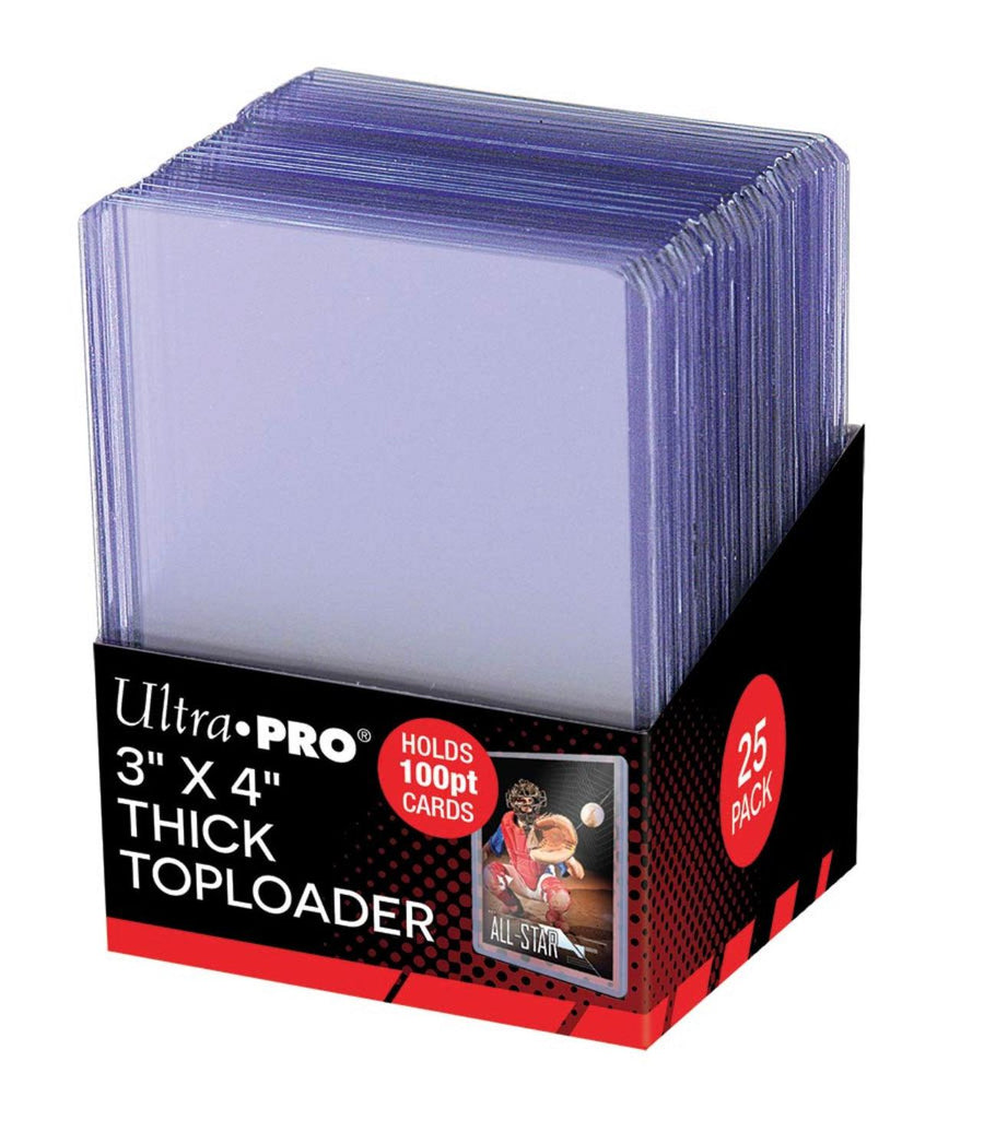 Ultra Pro - 3" x 4" Thick Toploader 100pt 25 Pack - Doe's Cards